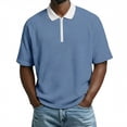 thumbnail image 2 of Guluxicc Golf T Shirts for Men Half Zip Short Sleeve Business Causal Shirts Classic Fit Summer Casual Outfit, 2 of 7