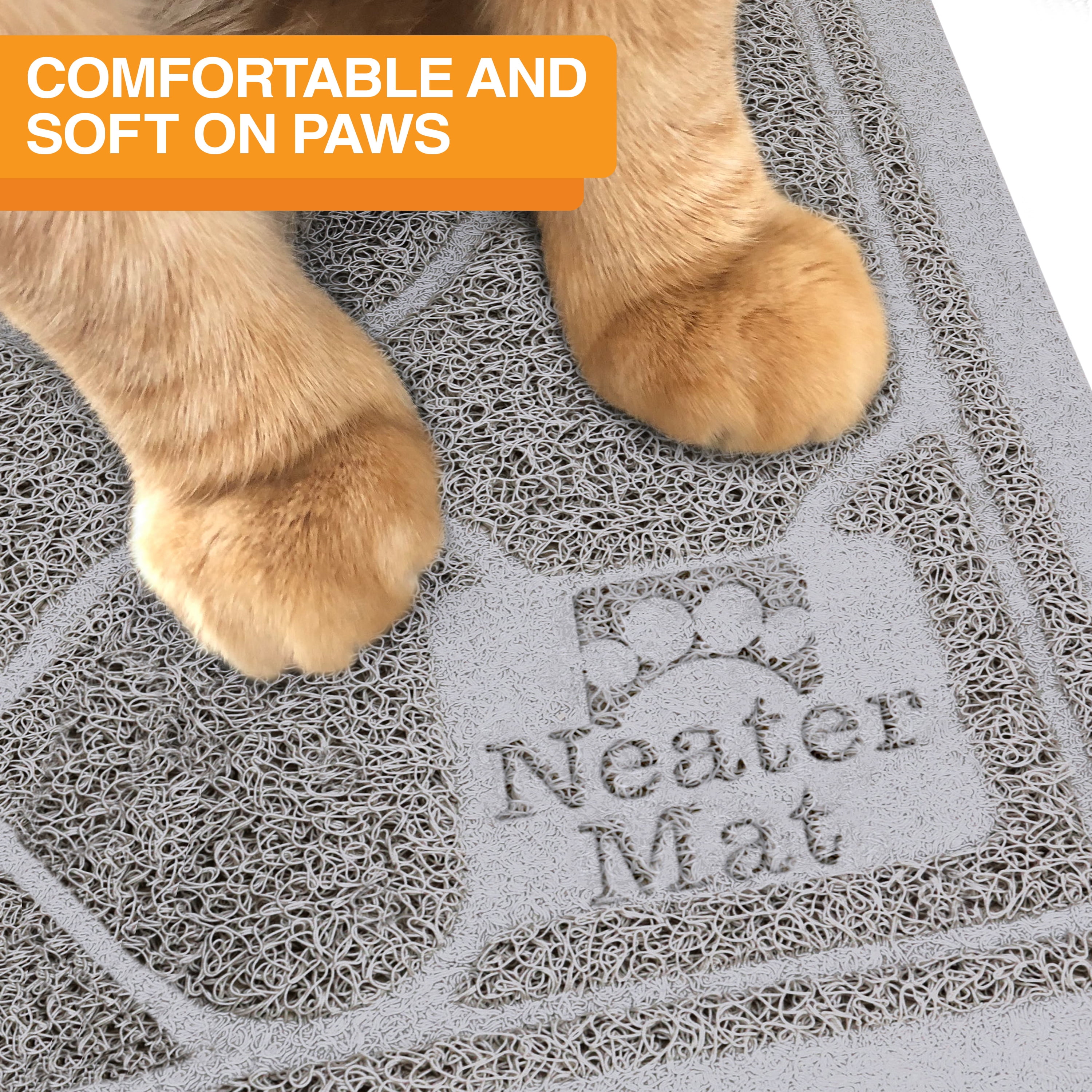 Neater Pets Neater Mat Litter Trapping Mat, Grey, 20" x 30"