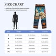 thumbnail image 4 of Fotbe Whimsical Sailboat Ocean Art Pantalones de Pijama para Hombre, Pantalones de Dormir, Pantalones de Casa con Cintura Ajustable y Bolsillos-3X-Large, 4 of 6