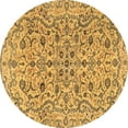 thumbnail image 1 of Ahgly Company Indoor Round Persian Brown Traditional Area Rugs, 4' Round, 1 of 4