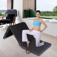 thumbnail image 4 of Colchoneta de ejercicio plegable de tres pliegues Gimnasio en hogar Espuma suave de transporte Grueso para estirar , negro, 4 of 7