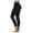 Black, variant on Ultra Soft Leggings for Women Yoga Workout Pant with Crisscross Lace-up Bottom Trendy Active Gym Clothes (XS, Black)