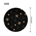 thumbnail image 3 of ZNDUO 2 Pack Round Mouse Pad Gold Vintage Star Graffiti 7.9" Small Non-Slip Rubber Gaming Mousepad Desk Mat for Home Office, 3 of 7