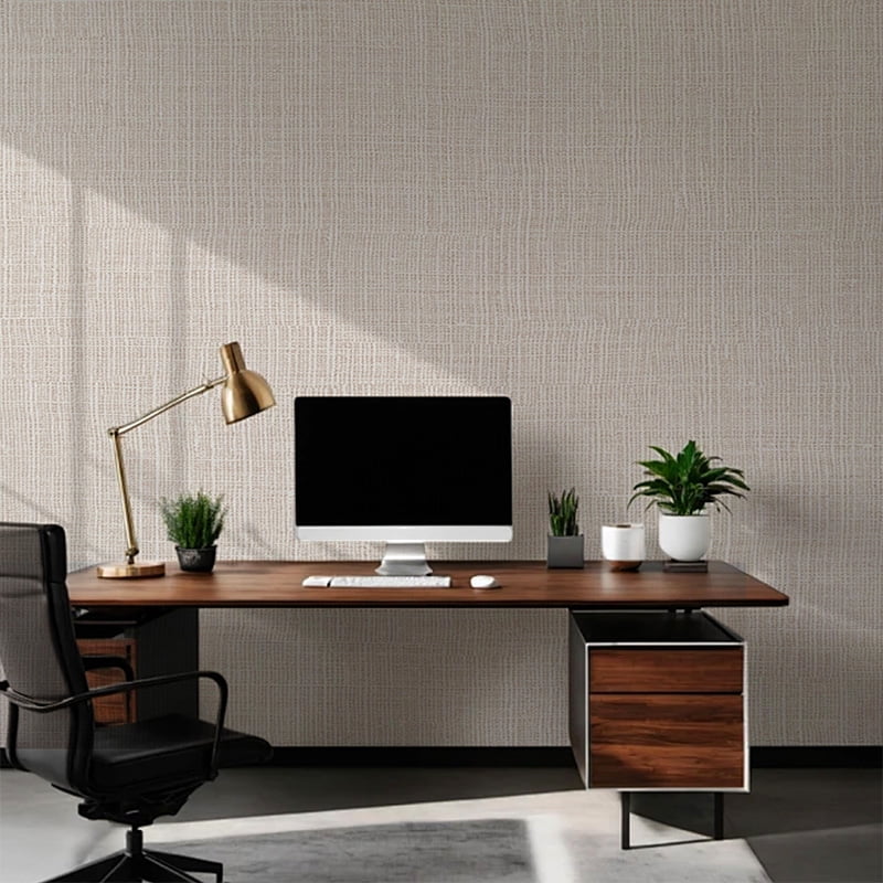 Fabric Texture PVC Fabric textile base Peel and Stick Wallpaper Self Adhesive Linen Look Wall cover Waterproof Washable Removable Vinyl Roll for Living Room Bedroom Accent Wall DIY Wallpaper self-adh