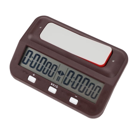 Yajisi Digital Chess Clock Professional Timer with Bonus Delay and Alarm Features Wine Red (5.4 in / 13.8 cm)