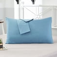 thumbnail image 3 of Funda de almohada de algodón de Color sólido, cubierta de almohada estándar, ropa de cama, dormitorio, varios tamaños opcionales, venta al por mayor, 3 of 5