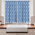 thumbnail image 2 of Ambesonne Retro Kitchen Curtains, Small Flowers Traditional Art, 55"x36", Cobalt Blue Dried Rose, 2 of 3