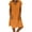 Orange, variant on CHGBMOK Womens V-Neck Short Sleeve Midi Dress Casual Loose Fit Comfortable Linen Blend Summer Dresses Plus Size
