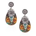 thumbnail image 1 of Pendientes Rustic Couture Western Turquesa para mujer, 1 of 7