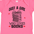 thumbnail image 4 of Inktastic Just a Girl Who Loves Books Girls Baby Bodysuit, 4 of 5