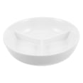 thumbnail image 2 of Bandeja de cerámica con divisiones: Plato decorativo de 3 compartimentos apto para microondas para comidas con porciones controladas - Presentación de aperitivos y comidas familiares, 2 of 7