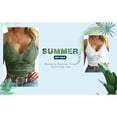 thumbnail image 3 of Auburet Women's Soft Casual Lace Crochet Spaghetti Strap Cami Crop Top Camisole, 3 of 5