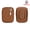 Brown, variant on Royal Bagger RFID Mini Genuine Leather Women's Coin Purse - Solid Color Buckle Pouch for Keys, Earphones & Daily Essentials 3603
