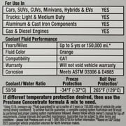 Prestone DEX-COOL Antifreeze+Coolant for GM Vehicles; Extended Life -1 gal- Ready to Use, 50/50