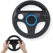 Mario Kart Racing Steering Wheels, TechKen Racing Wheel Compatible with Nintendo Wii, Wii U Black