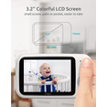 thumbnail image 4 of APPIE Video Baby Monitor with Camera, 3.2-inch LCD Screen, 2.4GHz Wireless Digital Transmission, VOX Mode, Temperature Sensor, Night Vision, 8 Lullabies, Two Way Talk, 4 of 9