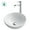 Chrome, variant on KRAUS 16-inch Round White Porcelain Ceramic Bathroom Vessel Sink and Ramus Faucet Combo Set with Pop-Up Drain, Chrome Finish