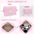 thumbnail image 2 of Gynky Makeup Bag Toiletry Bag Organizer Personalized Initial Make up Cosmetic Bags Travel Essentials for Birthday Christmas Girl Women Girlfriend Teacher Valentines Day Gifts, 2 of 9