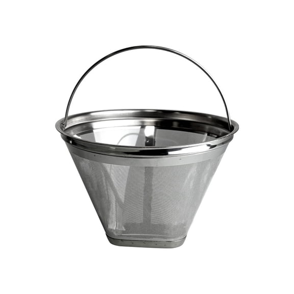 Safe 304 Stainless Steels Net Coffee Filter Reusable Cone Shape Strainer for Espresso and Dripping Coffee Machines