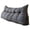 Dark Grey-1, variant on Triangular Wedge Headboard Pillow with Removable Cover, Back Support Bolster for Sitting Up in Bed Reading, Body Positioning Bedrest Cushion with Side Pocket, Comfortable Home Pillow 31.5Inch