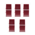 thumbnail image 1 of Paquete de 5 perillas de mezclador de plástico Kusrkot Reemplazo de la perilla del fader del mezclador rojo, 1 of 8