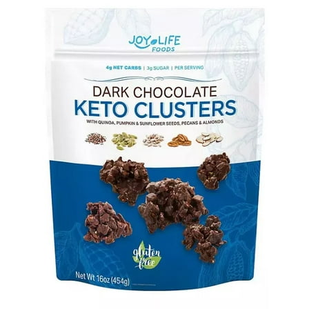 Life Foods Dark Chocolate Keto Cluster 16 oz