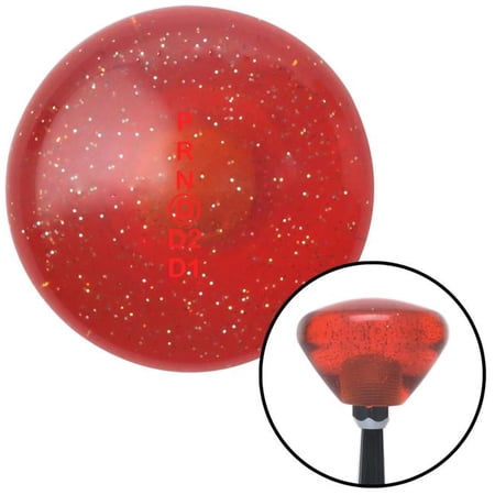 American Shifter Red ShiftPattern61n Orange Retro Metal Flake Shift Knob with M16 x 1.5 Insert Auto