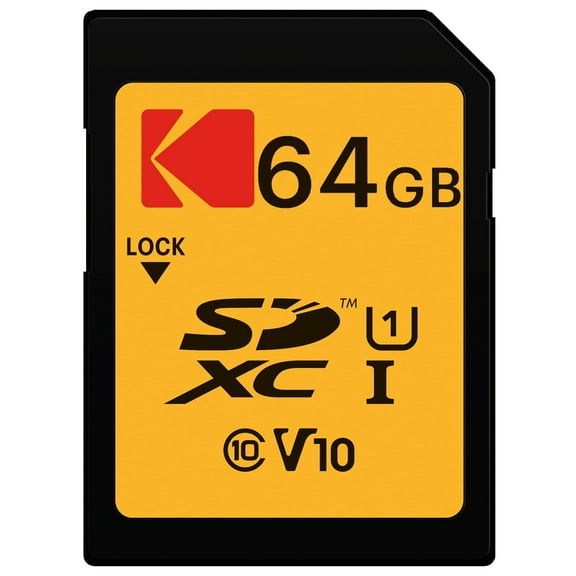 Kodak 64GB Class 10 UHS-I U1 SDXC Memory Card