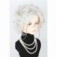 thumbnail image 1 of wonima44 Old Lady Costume Wig and Accessories Set Silvery White Short Curly Granny Wig, 1 of 1