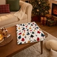 thumbnail image 6 of Cififendec Christmas Multi Color Tree Print Fleece Throw Blanket, 39.37"×27.56", Soft Plush Blanket with Xmas Tree Patterns for Bed Sofa Holiday Lounging, 6 of 7