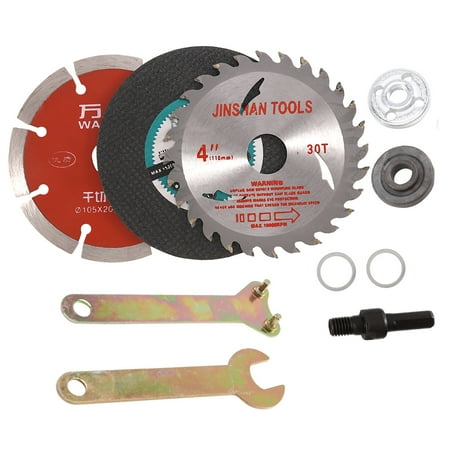 

8Pcs/Set Metal Cutting Disc Polishing Wheel Wood Saw Blade Connecting Rod for Electric Drill Grinder Accessories