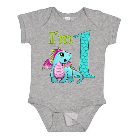 

Inktastic Blue and Pink Baby Dragon First Birthday Gift Baby Boy or Baby Girl Bodysuit
