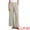 Beige, variant on Women's Stripe Casual Drawstring Wide Leg High Waist Pants XS Camel