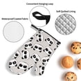 thumbnail image 3 of Honeii Cute Panda Pattern Oven Mitts and Pot Holders, Silicone Oven Gloves,500 F Heat Resistant Oven Mitts Sets, 4PCS, 3 of 6