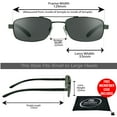 thumbnail image 2 of proSPORT Sunglass Reading Sunglass Reader Square Aviator 2 Pairs Black Frame Not Bifocal, 2 of 5