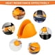 thumbnail image 5 of 1 par de minimanoplas de silicona para horno, manoplas resistentes al calor, lindos guantes de agarre para horno, (naranja), 5 of 5