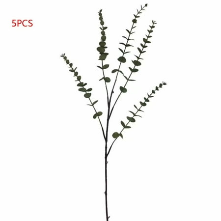 Plante artificielle fausse fleur eucalyptus feuille d'argent décoration de  la maison arrangement de fleurs ornements plantes vertes plantes de  simulation (eucalyptus à cinq branches * 5) | Walmart Canada