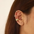 thumbnail image 7 of Ydou Cuffs Earrings for Women Non Pierced Earrings, Clip on Cartilage Earrings Dainty 14K Gold Plated Cubic Zirconia Huggie Hoop Earring for Women Trendy Jewelry Set 3pcs, 7 of 7