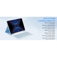 thumbnail image 6 of Detachable Bluetooth Keyboard Folio with Pencil Holder for 11-inch iPad Air M3/M2, 10.9-inch iPad Air 4th/5th Gen & 11-inch iPad Pro (2018–2022)，Blue, 6 of 15