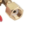 thumbnail image 3 of CO2 Cylinder Refill Adapter with Hose  Convenient for Filling Soda Tank CGA320 Connector Stainless Steel Material 24 Inch Length, 3 of 7