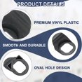 thumbnail image 3 of Uxcell Door Lock Dust Cover, 12Pcs Pull Panel Cam Lock Dust Cover Plastic Waterproof Caps for Cam Lock Switch Cabinet Power Cabinet Control Distribution Cabinet, Black, 3 of 7