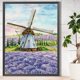 thumbnail image 3 of Diamond Painting 5D DIY Full Round Drill Lavanda Molino Decoración (V4743) Hugtrwg Para estrenar, 3 of 9