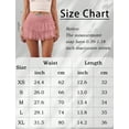 thumbnail image 7 of FEOYA Women's Y2K Lace Mini Skirt Ladies Layered Mini Skirt High Waist Ruffle Boho Skirt Micro Mesh Tiered Skort A Line Streetwear Skirts M, 7 of 7
