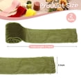 thumbnail image 2 of Uxcell 2 Roll Cinta de Terciopelo, 3 Pulgadas x 3 Yardas Cinta de Seda Hecha a Mano con Flecos Deshilachados para Decoración de Bodas, Verde Cristal, 2 of 5