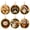 Style 4, variant on Wooden Christmas Ornaments DIY Pearl Art Kits for Adults, 5D Diamond Baubles Hanging Set with Gems and Special-Shaped Beads, Complete Festive Decor Craft with Jute Twine for Holiday Tree Decorations