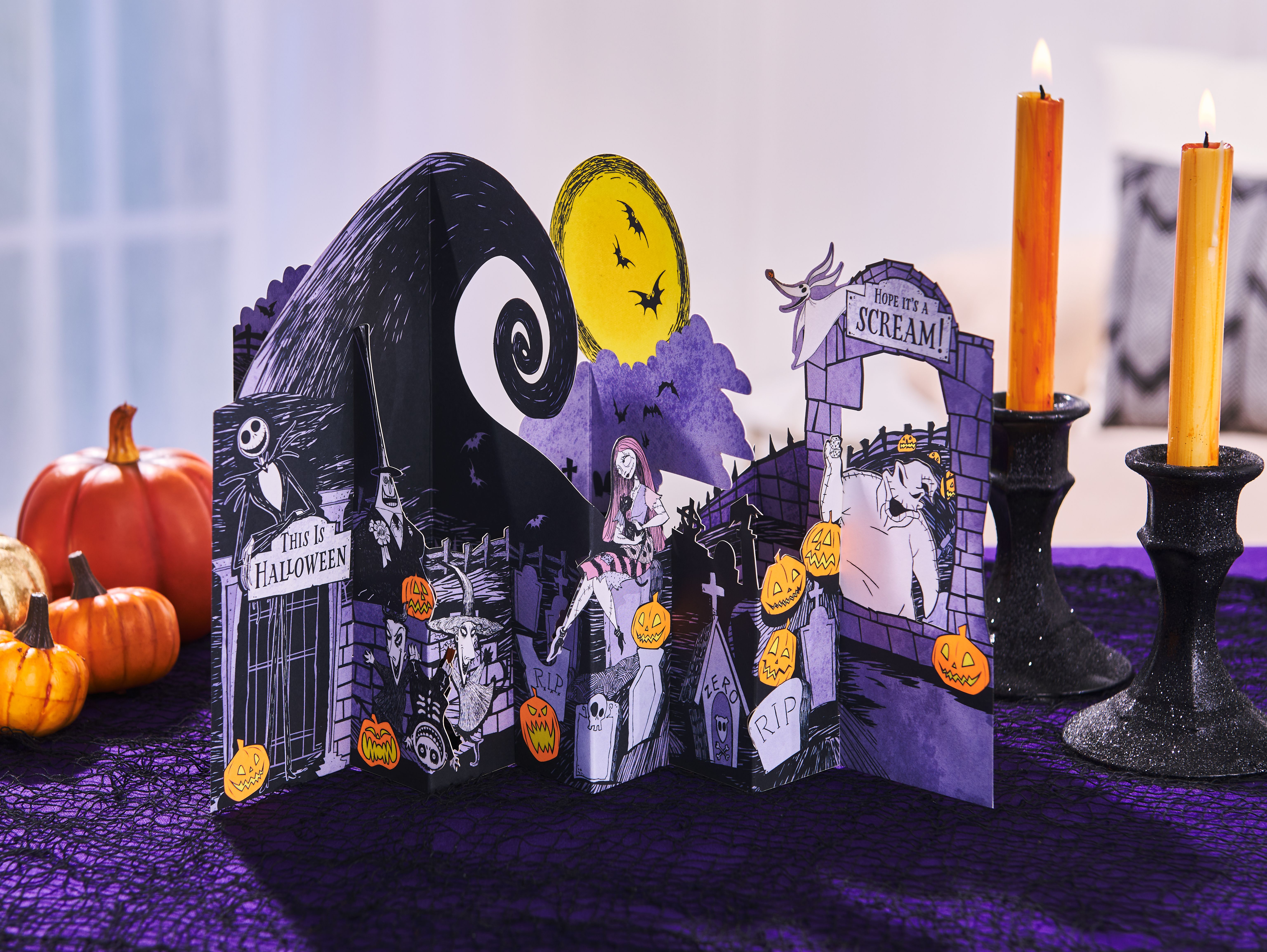 American Greetings Disney's Nightmare Before Christmas Halloween Pop Up Card (Hope It's A Scream)