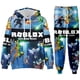 thumbnail image 4 of Roblox-Sudadera con capucha y pantalones de chándal para niño y niña, conjunto informal con estampado de dibujos animados, ideal para regalo de Navidad, primavera y otoño, 4 of 5