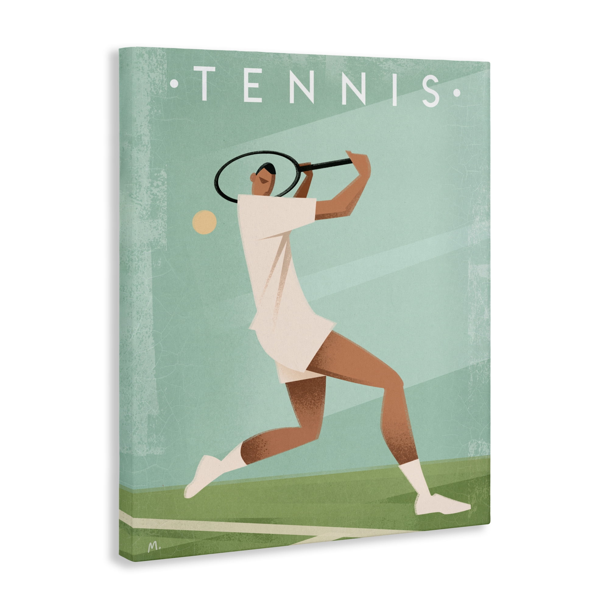 Stupell Industries Vintage Tennis Swing Canvas Wall Art, design by Martin Wickstrom