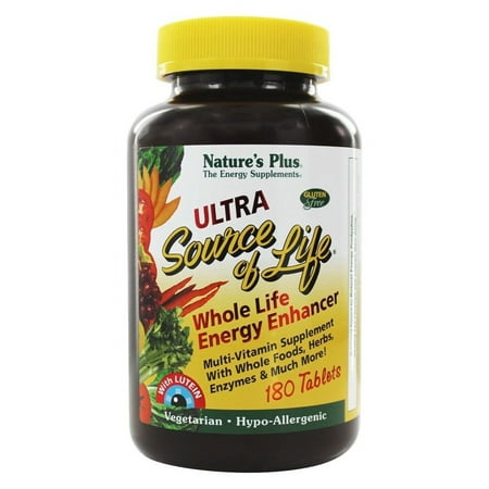 Nature's Plus - Ultra Source Of Life With Lutein - 180 Tablets