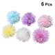 thumbnail image 2 of 6 uds. De gomas para el pelo, anillos de plástico para el pelo, coleteros, lazos elásticos para el pelo (blanco, amarillo, morado, azul, rosa, morado claro), 2 of 5